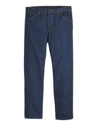 Dickies CR39EXT Men’s Industrial Relaxed Fit Jeans (Extended Sizes) – 13.75 oz. 100% Cotton Garment-Washed Premium Denim