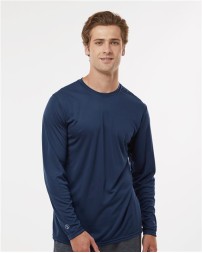 Holloway 222822 Momentum Long Sleeve T-Shirt – Men's 4.1 oz. 100% Polyester Dry-Excel UPF 45+ Crewneck Long Sleeve Tee | S–4XL