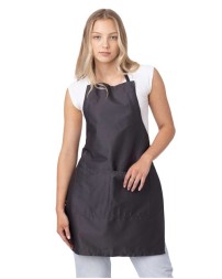 Big Accessories Apron with Pocket – 7.5 oz. 65/35 Poly/Cotton Twill Work Apron with Front Pocket | Adjustable Ties | Blank Decoration Apron