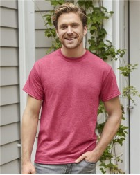 Gildan 8000 Unisex DryBlend® T-Shirt – 5.6 oz. 50/50 Cotton/Polyester | DryBlend® Moisture-Wicking | Seamless Double-Needle 7/8″ Collar | Taped Neck & Shoulders | Quarter-Turned | US Cotton Trust