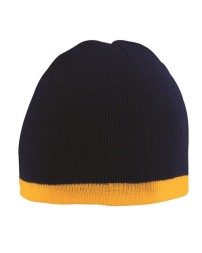 Augusta Sportswear 6820 Two-Tone Knit Beanie – Two-Layer 100% Acrylic Knit with Contrast Stripe