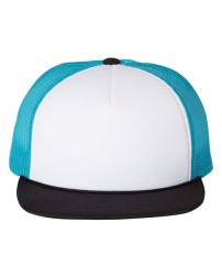Richardson 113 Foamie Trucker Cap - 53/47 Polyester/Cotton Foam Twill Front, Hi Pro, Flat Bill | OSFM Snapback
