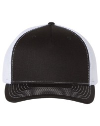 Richardson 112FP Five-Panel Trucker Cap - 60/40 Cotton/Polyester Twill, Seamless Front Panel | OSFM Snapback
