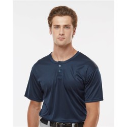 Alleson Athletic 7930 Men's B-Core Placket Jersey – 3.8 oz. 100% Polyester Two-Button Antimicrobial Jersey | S–4XL